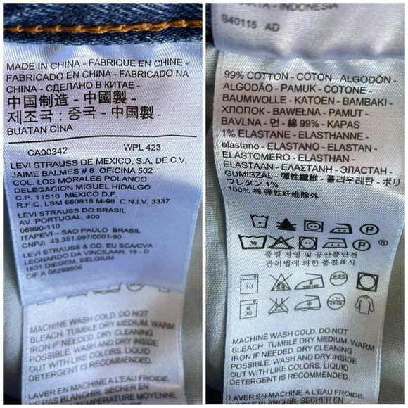 Rare Levi’s White Oak Cone Denim Jeans Raw Hem High-Rise Button Fly Size 28 - Picture 10 of 15